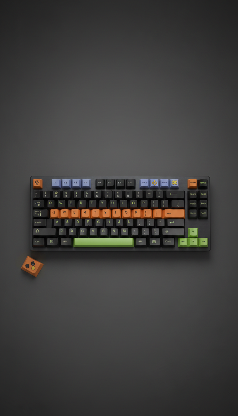Mechanical Keyboard With Hot-Swap Keys