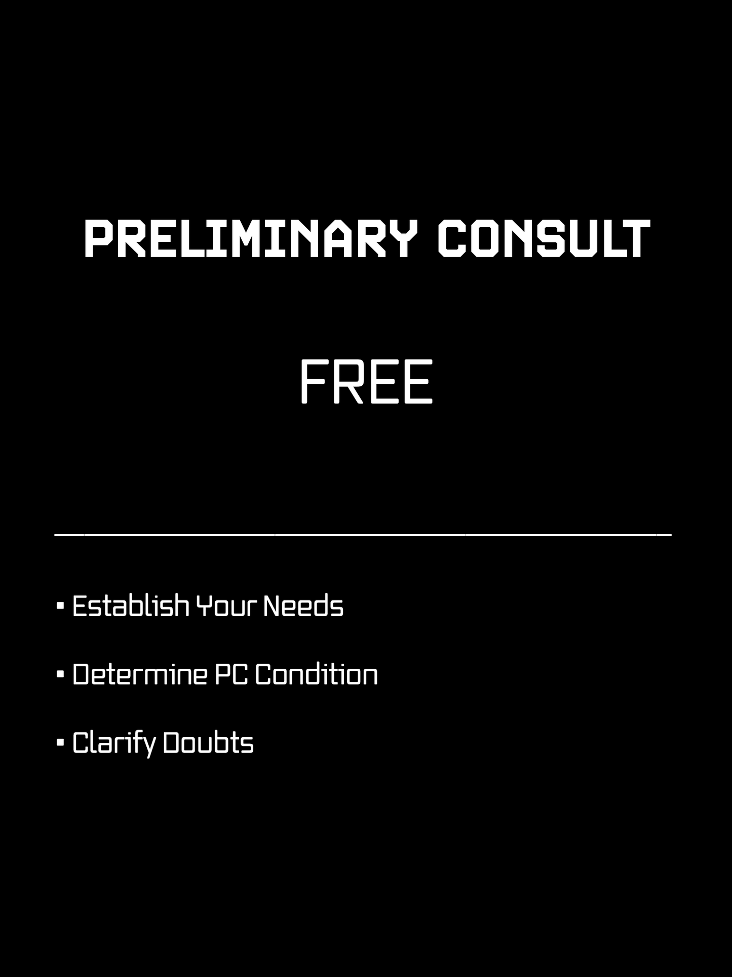 Preliminary Consult